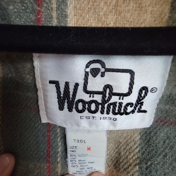 Vintage 60's Woolrich army green jacket, size Medium - Picture 11 of 13